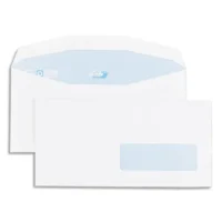 GPV Boîte de 1000 enveloppes 114x229mm Blanches fenêtre 35x100 80g