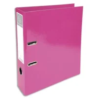 EXACOMPTA Classeur à levier Iderama en carton pelliculé. Dos 7 cm. Format A4+. Coloris Rose