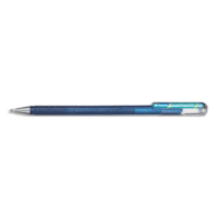 PENTEL Roller encre gel métallique Dual Metallic, Bleu/Vert métallique