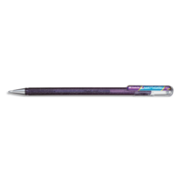 PENTEL Roller encre gel métallique Dual Metallic, Violet/Bleu métallique