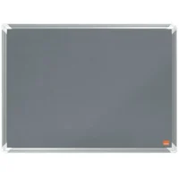 NOBO Tableau d'affichage en feutre Premium Plus - 600 x 450 mm - gris - 1915194