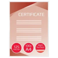 GBC Paquet de 100 Pochettes de plastification GBC mates A4, 2 x 125 microns 3747241
