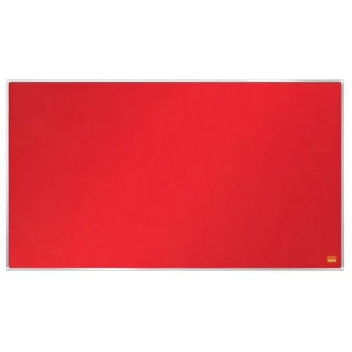 NOBO Tableau d'affichage Widescreen en feutre Impression Pro - 710 x 400 mm - rouge - 1915419