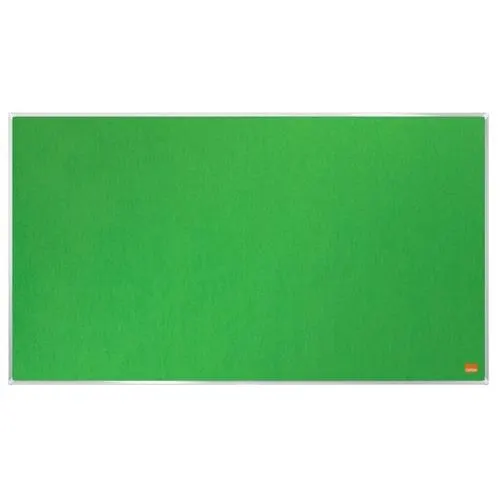 NOBO Tableau d'affichage Widescreen en feutre Impression Pro - 890 x 500 mm - vert - 1915425