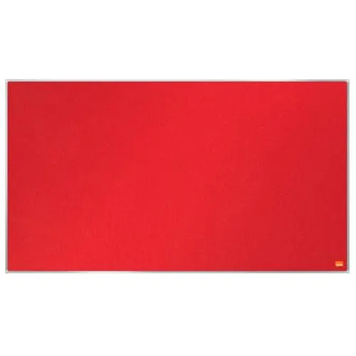 NOBO Tableau d'affichage Widescreen en feutre Impression Pro - 1220 x 690 mm - rouge - 1915421