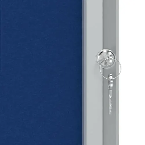 NOBO Vitrine d'affichage porte battante Premium Plus - feutre bleu - 8 x A4 - 1915327 – Image 5