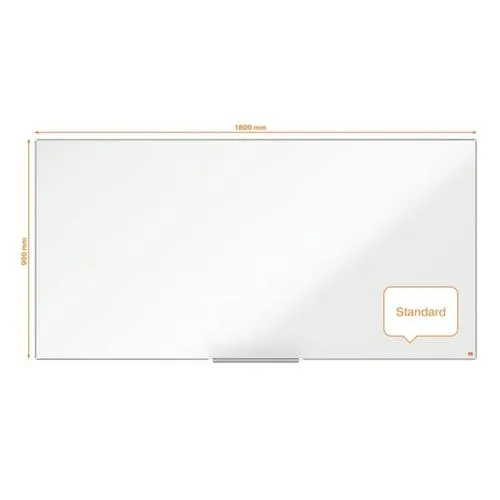 NOBO Tableau blanc émaillé Impression Pro magnétique 1800 x 900 mm - Blanc - 1915398 – Image 5