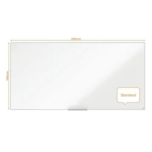 NOBO Tableau blanc en acier laqué Impression Pro magnétique 2400 x 1200 mm - Blanc - 1915408 – Image 5