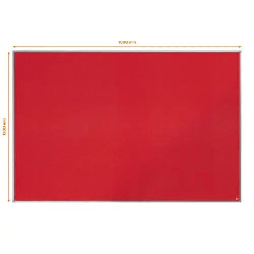 NOBO Tableau d'affichage en feutre Essence 1800x1200 mm - rouge - 1904068 – Image 4