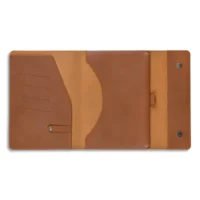 QUO VADIS Organiseur Rangers en cuir de buffle. Pour tablette 16,95 x 24cm ou carnet 15x21cm.Coloris havane