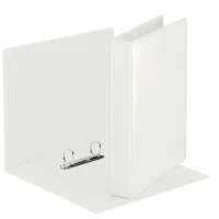 ESSELTE Classeur personnalisable ESSENTIAL 2 anneaux 25 mm en polypro, dos 4cm. Format A5. Coloris Blanc