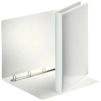 ESSELTE Classeur personnalisable ESSENTIAL 4 anneaux 16 mm en polypropylène. Format A4. Coloris Blanc