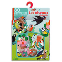 LITO DIFFUSION Boite de 80 gommettes sur le thème des oiseaux du jardin. A partir de 3 ans