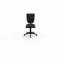 Siège Alter - mécanisme synchrone sans accotoirs - assise standard et dossier tissu Bondaï noir - piètement nylon noir