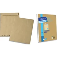 GPV Paquet de 10 pochettes kraft autoadhésif 90g format 229x324 C4