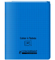 CONQUERANT CLASSIQUE Cahier à rabat 240 x 320 mm, bleu