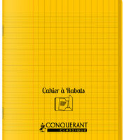 CONQUERANT CLASSIQUE Cahier à rabat 240 x 320 mm, jaune