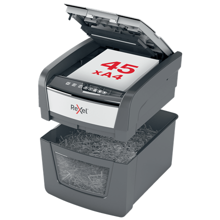 Destructeur Rexel Optimum Auto+ 45X Coupe croisée – Image 2