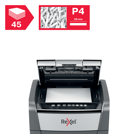 Destructeur Rexel Optimum Auto+ 45X Coupe croisée – Image 6