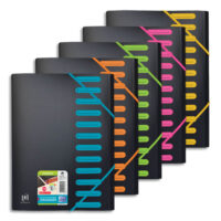 OXFORD Trieur STUDENT 12 positions en polypropylène opaque. Fermeture par élastique. Coloris assortis