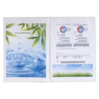 EXACOMPTA Sachet de 10 étuis 4 faces en PVC 15/100 ème. Format 30 x 21 cm.
