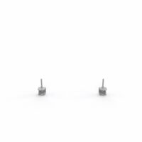 Jeu de pinces de fixation Solange métal lisse gris aluminium pour poste Individuel - fixation frontale panneau H. 40 cm
