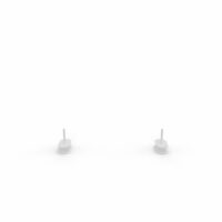 Jeu de pinces de fixation Solange métal lisse blanc pour postes en vis-à-vis - panneau H. 40 cm fixation double