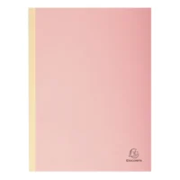 EXACOMPTA Paquet de 25 chemises à dos toilé, carte 320 grammes, dos 3cm, 24x32cm, coloris Rose
