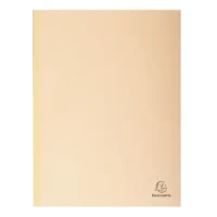 EXACOMPTA Paquet de 25 chemises à dos toilé, carte 320 grammes, dos 3cm, 24x32cm, coloris bulle