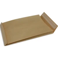 OXFORD Paquet de 50 pochettes kraft armé blond auto-adhésives 120g format C4 229x324 à soufflets de 30 mm