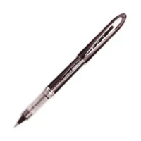 UNI-BALL Stylo roller pointe métal fine encre liquide Noire VISION ELITE UB200