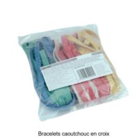MAPED Bracelets caoutchouc en croix, 190 mm, assorti
