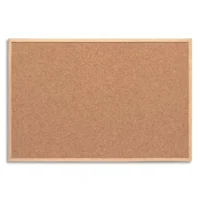 Tableau en Liège cadre bois, fixation fournie, livré avec 6 épingles - Format : L60 x H40 cm
