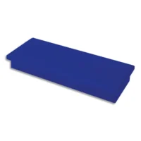 Plaquette de 2 aimants rectangulaires Bleu sans téton - Format : 2,3 x 5,5 cm