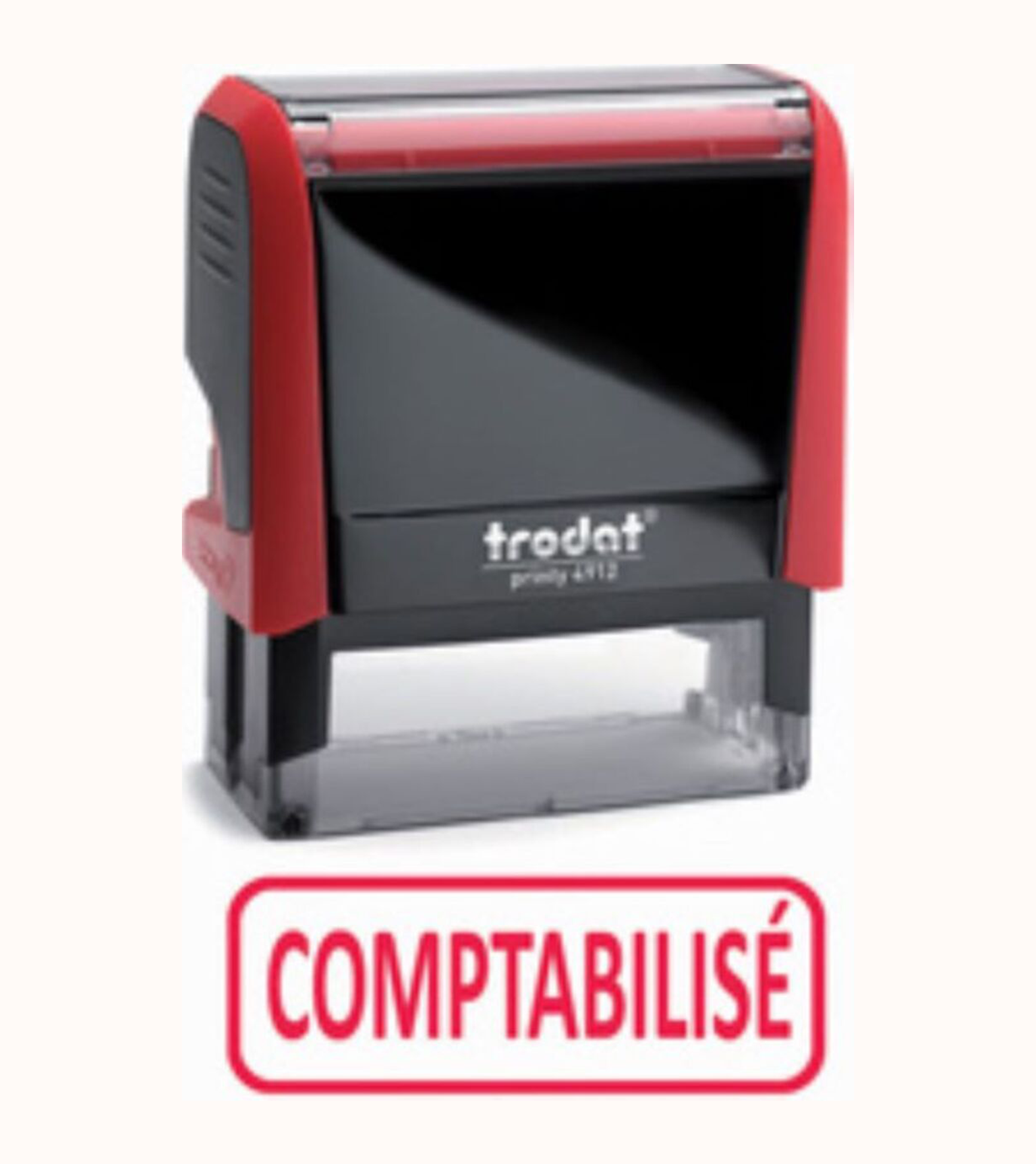 Trodat Tampon de texte X-print 4912 "COMPTABILISÉ"