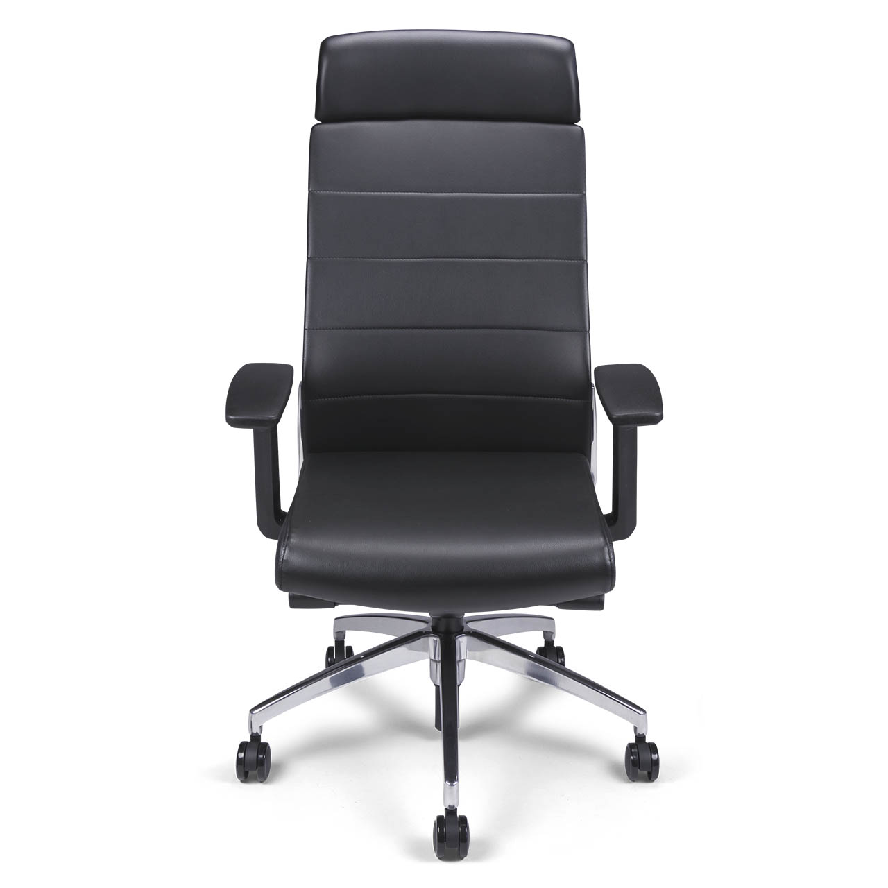 Fauteuil de direction synchrone cuir noir