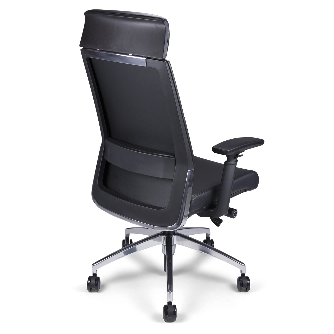 Fauteuil de direction synchrone cuir noir – Image 4
